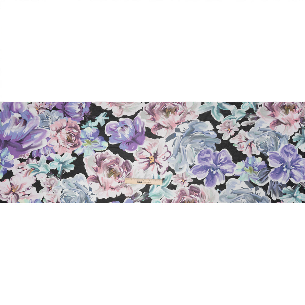 Mood Exclusive Purple Aromatic Affections Viscose Chiffon Drape