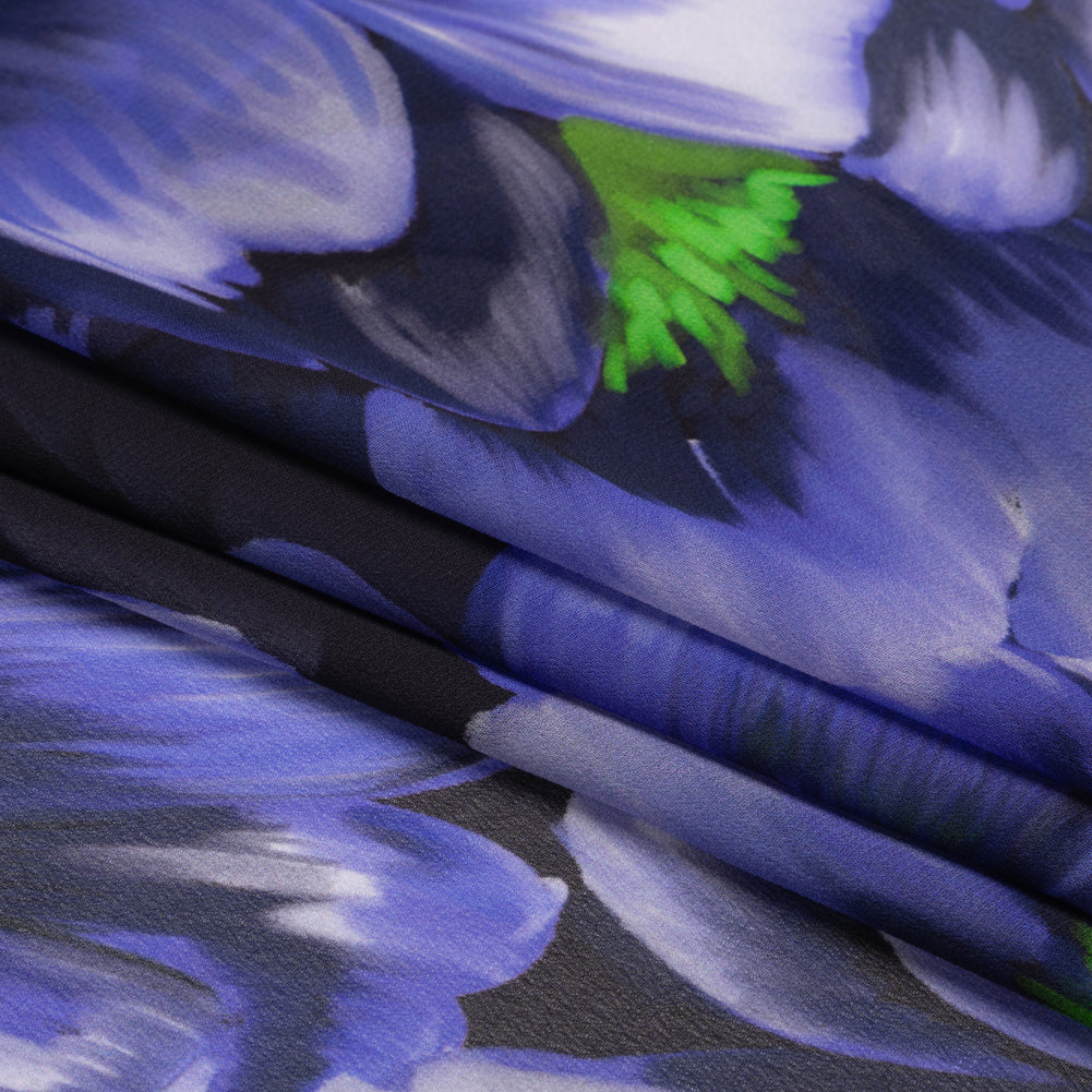 Mood Exclusive Purple Blooming Brilliance Viscose Chiffon Full
