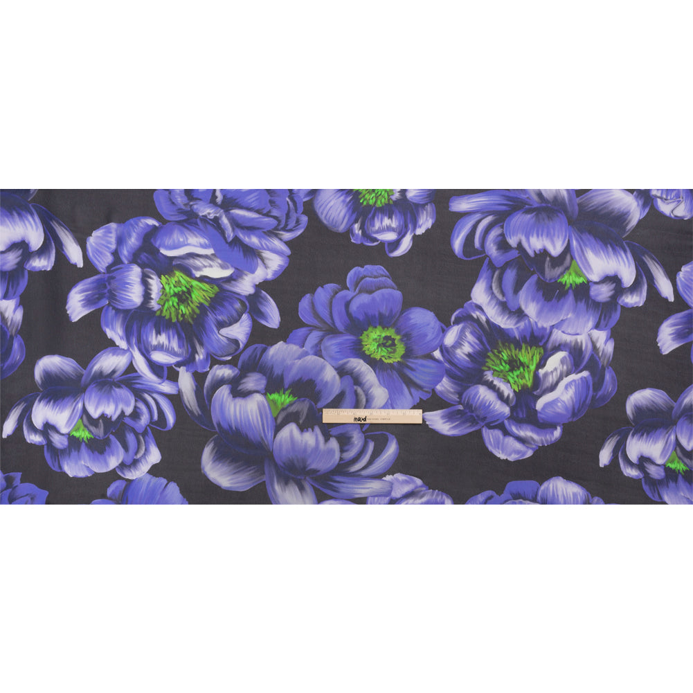 Mood Exclusive Purple Blooming Brilliance Viscose Chiffon Drape