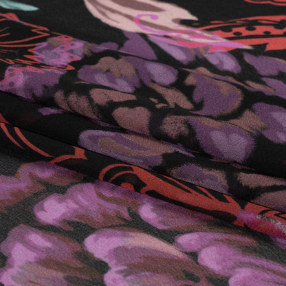 Mood Exclusive Red Ballroom Botanicals Viscose Chiffon Full