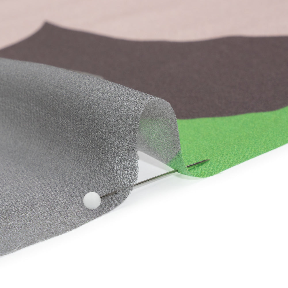 Mood Exclusive Taupe Garden Giants Viscose Chiffon Folded