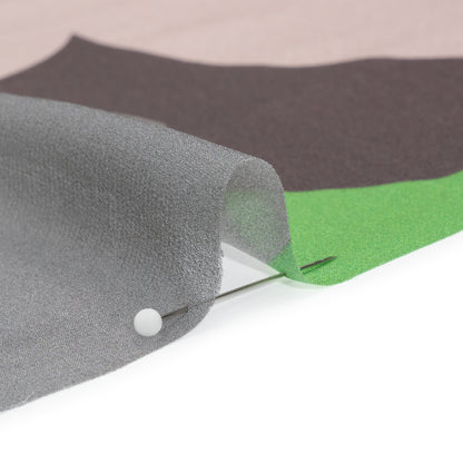 Mood Exclusive Taupe Garden Giants Viscose Chiffon Folded