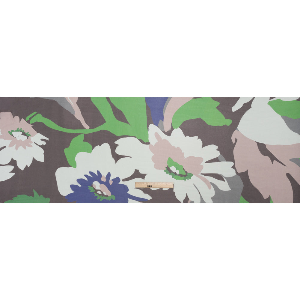Mood Exclusive Taupe Garden Giants Viscose Chiffon Drape