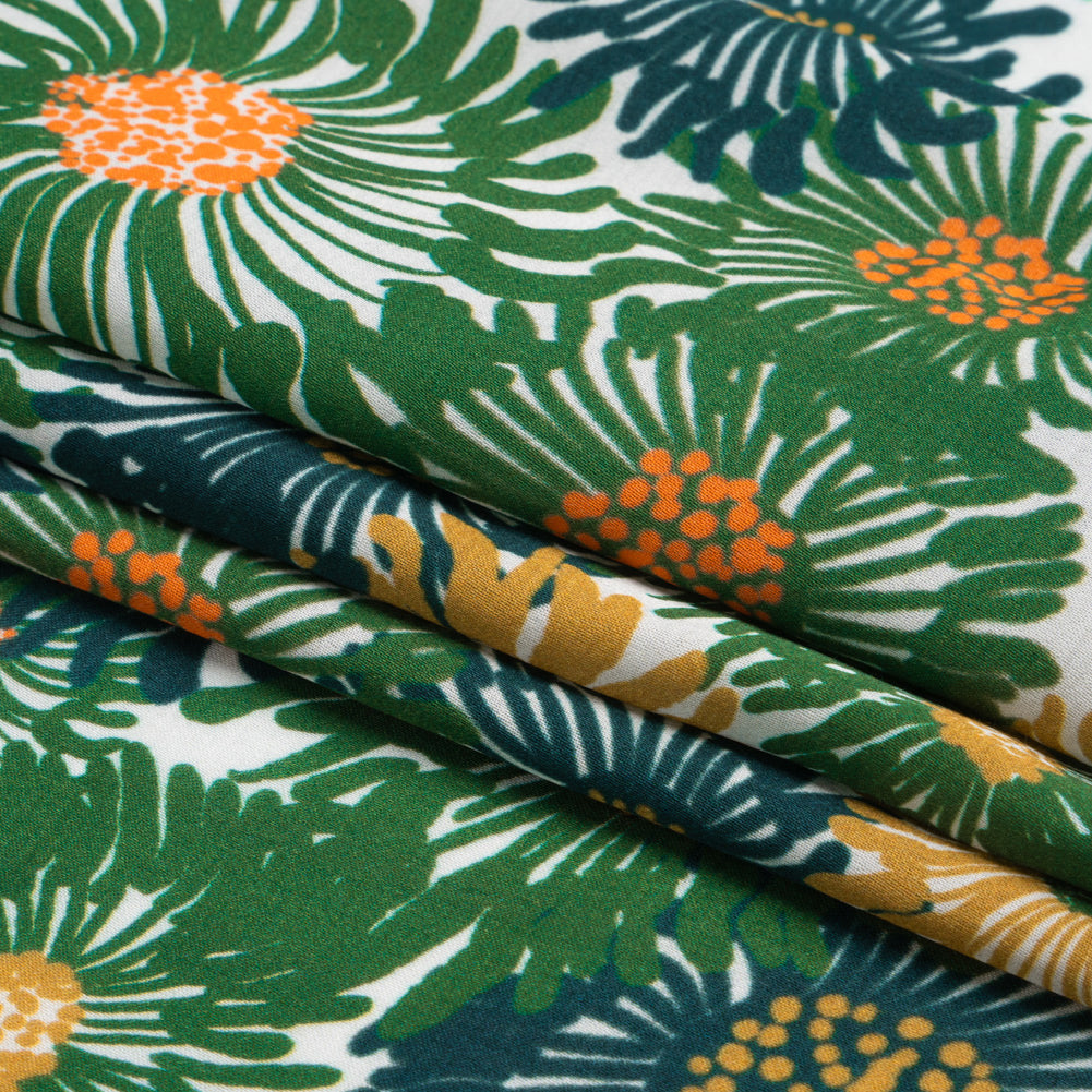 Mood Exclusive Green Wistful Weeds Striped Viscose Dobby Full