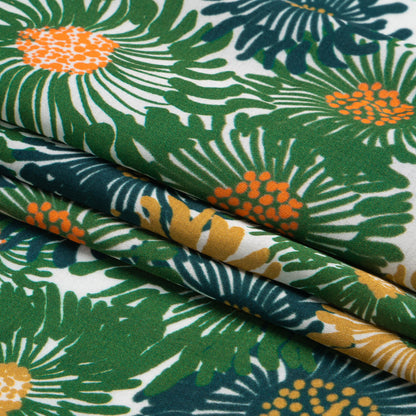 Mood Exclusive Green Wistful Weeds Striped Viscose Dobby Full