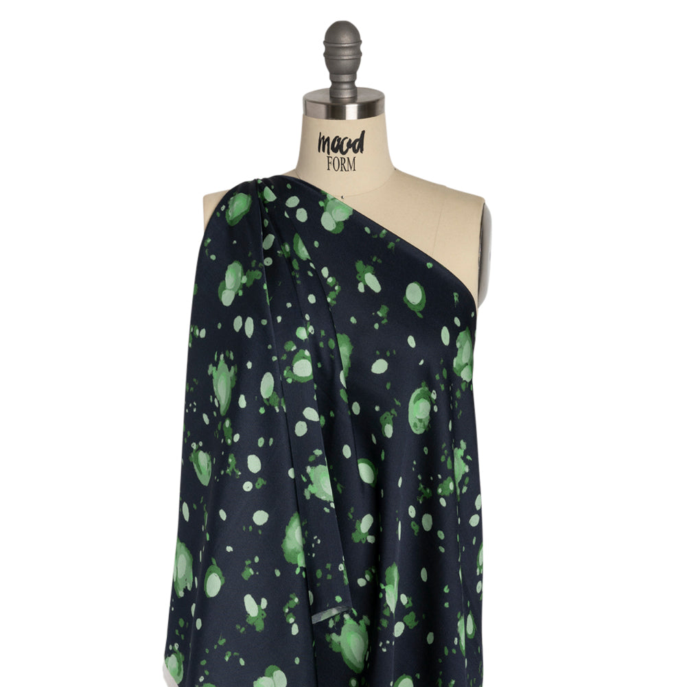 Mood Exclusive Green Murph's Hope Striped Viscose Dobby Detail
