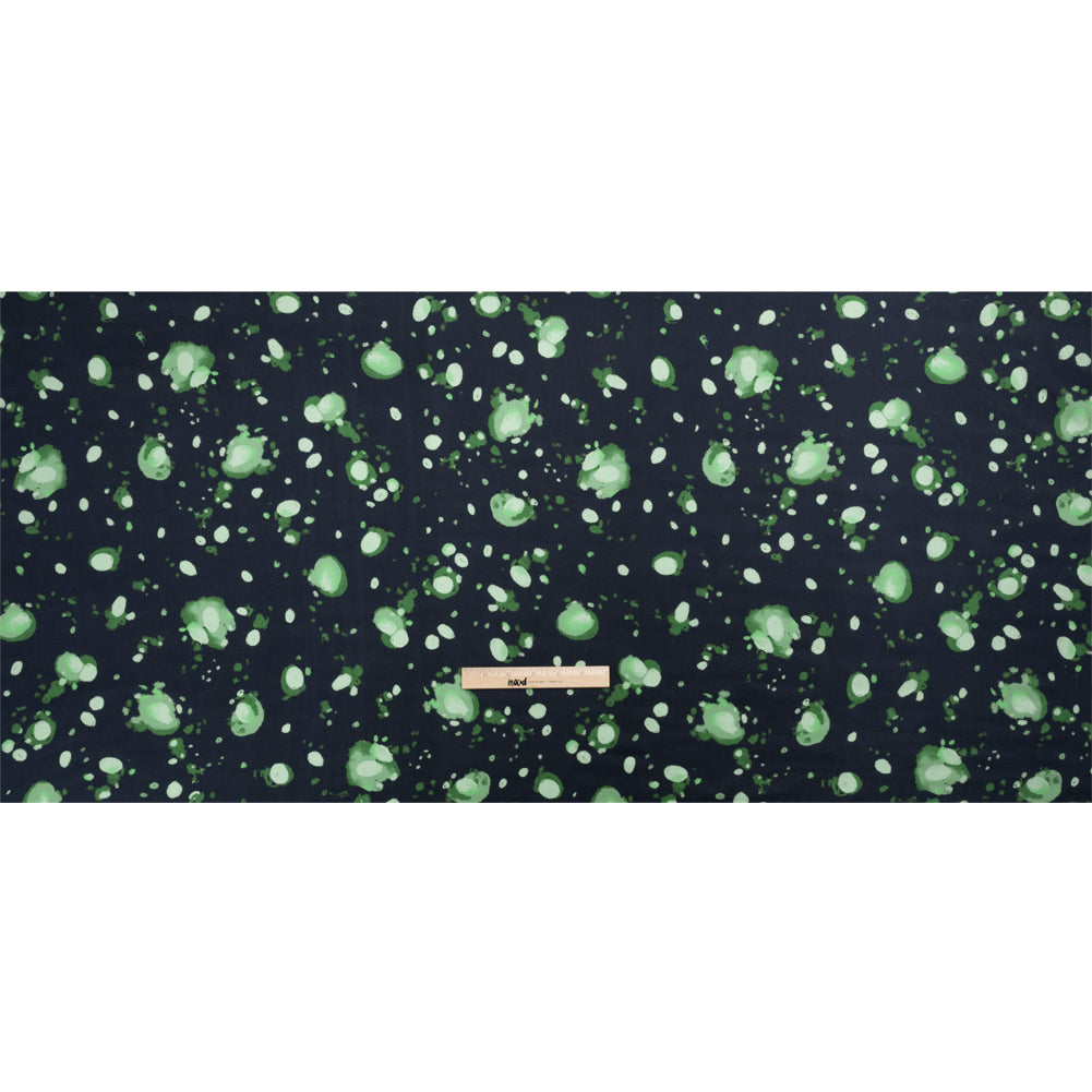 Mood Exclusive Green Murph's Hope Striped Viscose Dobby Drape