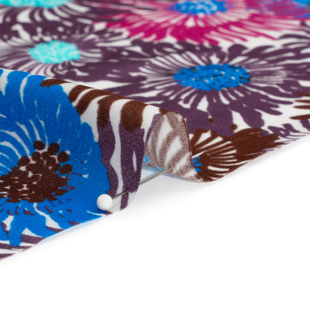 Mood Exclusive Purple Wistful Weeds Striped Viscose Dobby Folded
