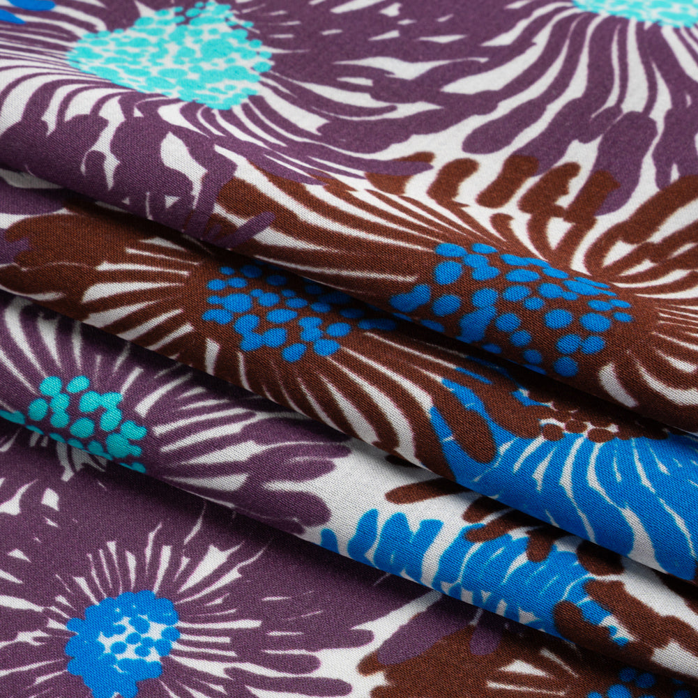 Mood Exclusive Purple Wistful Weeds Striped Viscose Dobby Full