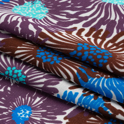 Mood Exclusive Purple Wistful Weeds Striped Viscose Dobby Full