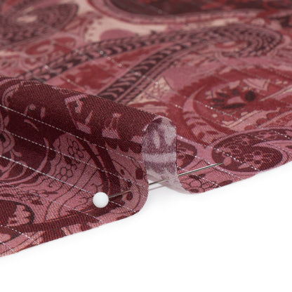 Mood Exclusive Plum Vision Metallic Striped Viscose Dobby Folded