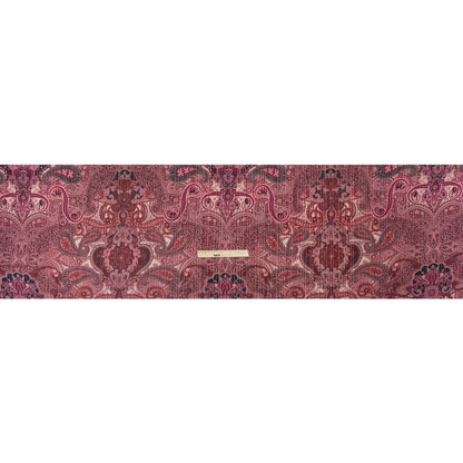 Mood Exclusive Plum Vision Metallic Striped Viscose Dobby Drape