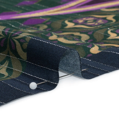 Mood Exclusive Pretty for Paisley Metallic Striped Viscose Dobby Folded