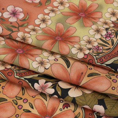 Mood Exclusive Magnifique Marguerite Stretch Cotton Poplin Panel Folded