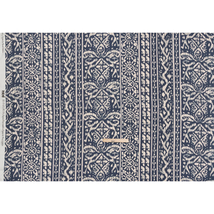 Mood Exclusive Blue Sun Carvings Sustainable Viscose and Polyester Twill