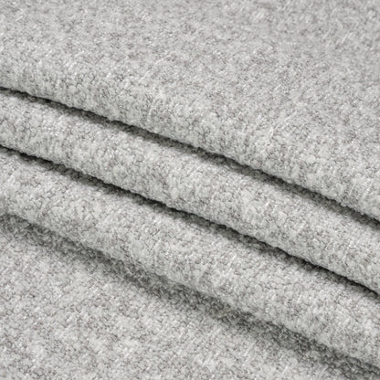 Light Gray Heathered Tweed Boucle Folded