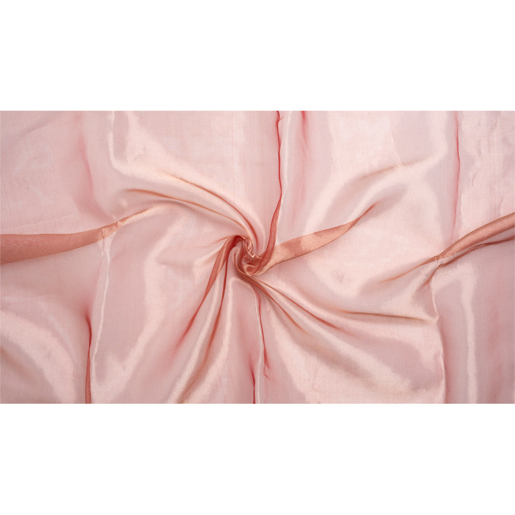 Metallic Silk Organza - Wine and Gold Full