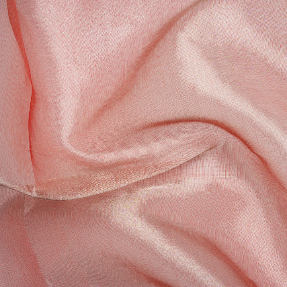Metallic Silk Organza - Red and Silver
