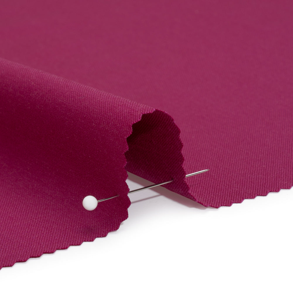 Super 120 Merino Wool Suiting - Magenta - Finn Collection - Detail