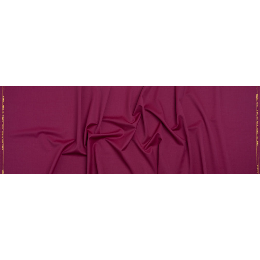 Super 120 Merino Wool Suiting - Magenta - Finn Collection - Full