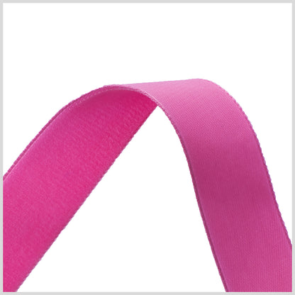 0.875" Shocking Pink Nylon Velvet Ribbon Detail