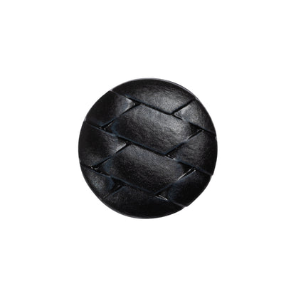 Italian Navy Geometric Engraved Shank Back Plastic Button - 32L/20mm