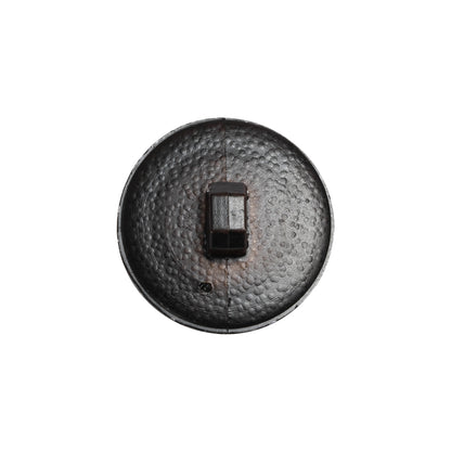 Italian Brown Geometric Engraved Shank Back Plastic Button - 32L/20mm Detail