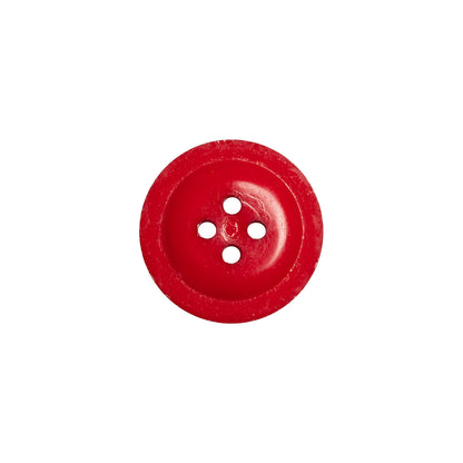 Red Anchor Plastic 4-Hole Button - 24L/15mm Detail