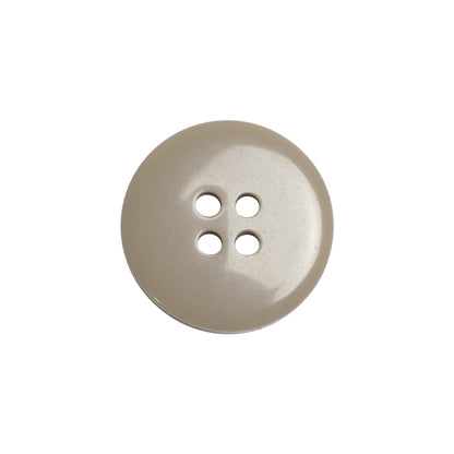Famous NYC Designer Greige Rolled Rim Plastic 4-Hole Button - 32L/20mm Detail