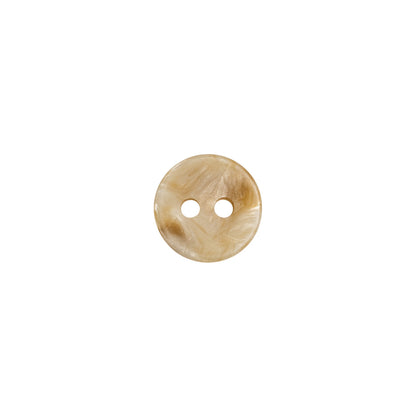 Beige Marbled Shell 2-Hole Button - 16L/10mm