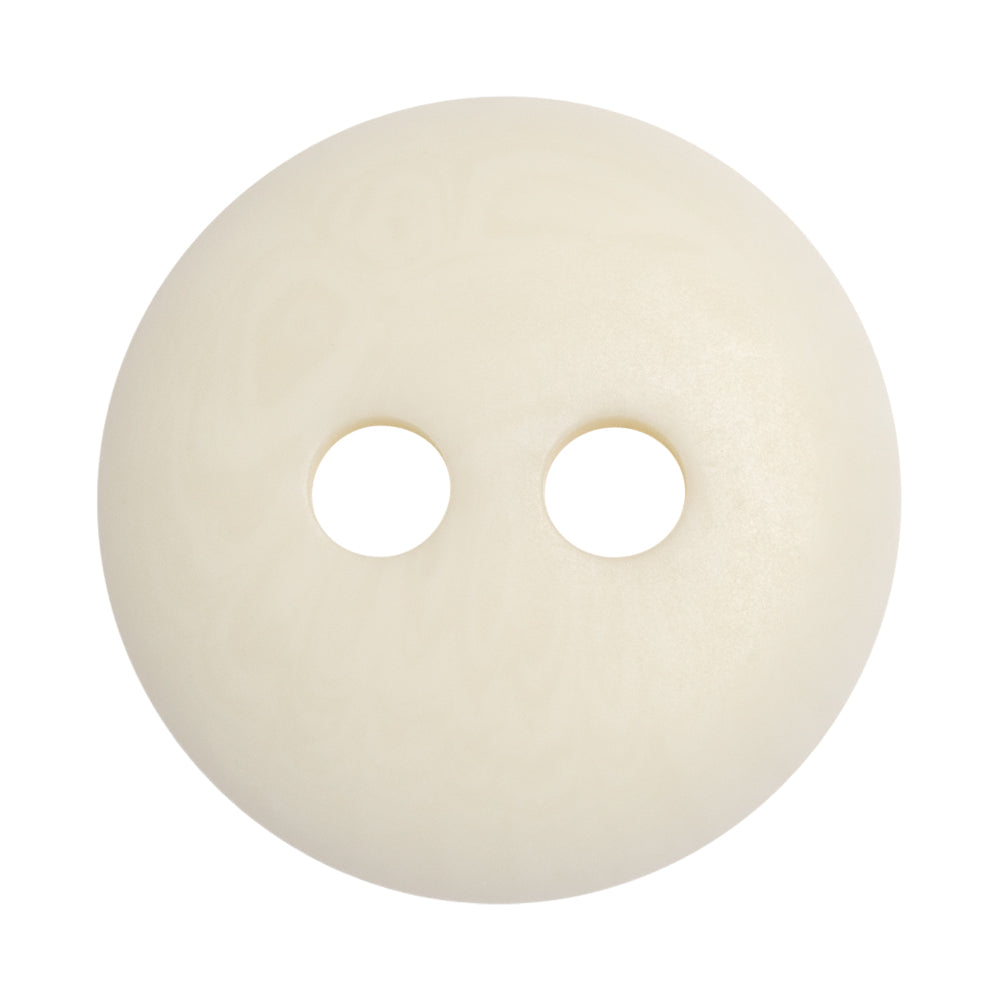 White Saucer Shaped Plastic 2-Hole Button - 55L/35mm Detail