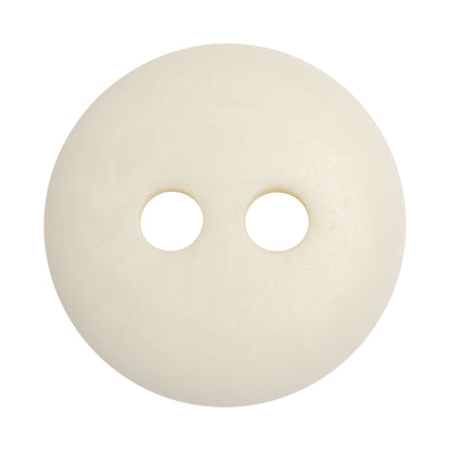 White Saucer Shaped Plastic 2-Hole Button - 55L/35mm Detail