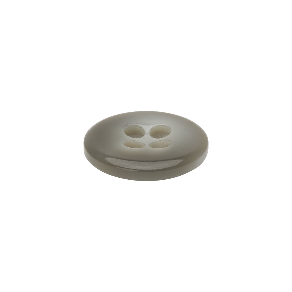 Gray Shimmering 4-Hole Plastic Button - 28L/18mm Folded
