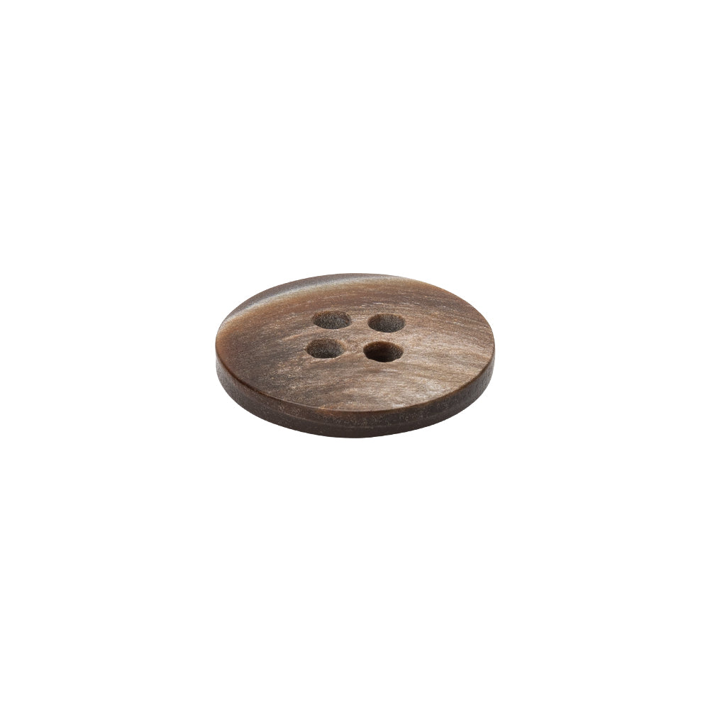 Iridescent Brown 4-Hole Shell Button - 24L/15mm Folded
