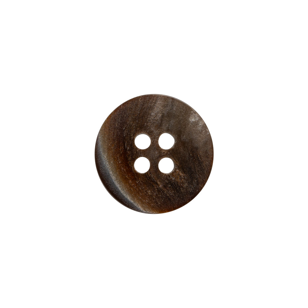 Iridescent Brown 4-Hole Shell Button - 24L/15mm