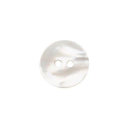 White Iridescent Fisheye 2-Hole Mother of Pearl Button - 24L/15mm Detail