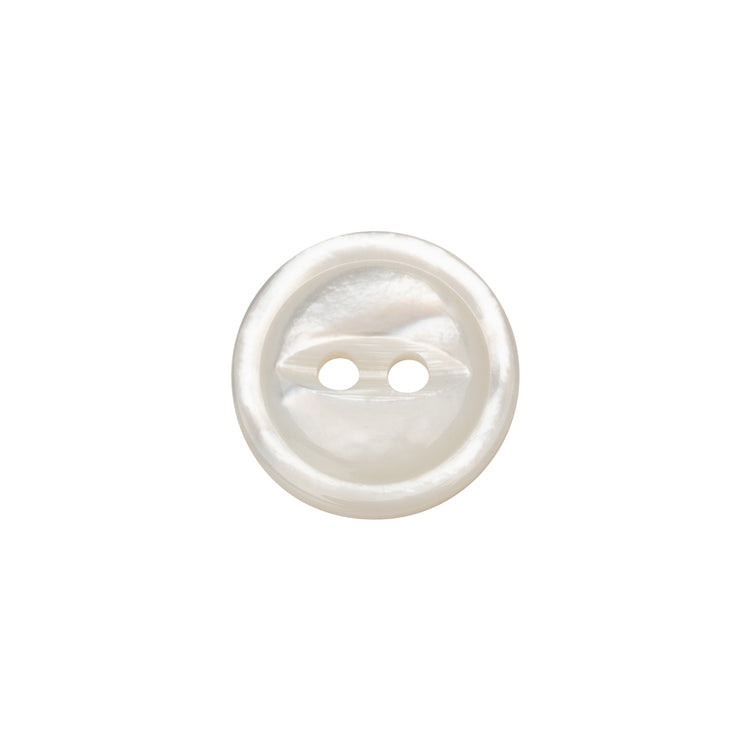 template--25130090922057__main-White Iridescent Fisheye 2-Hole Mother of Pearl Button - 24L/15mm