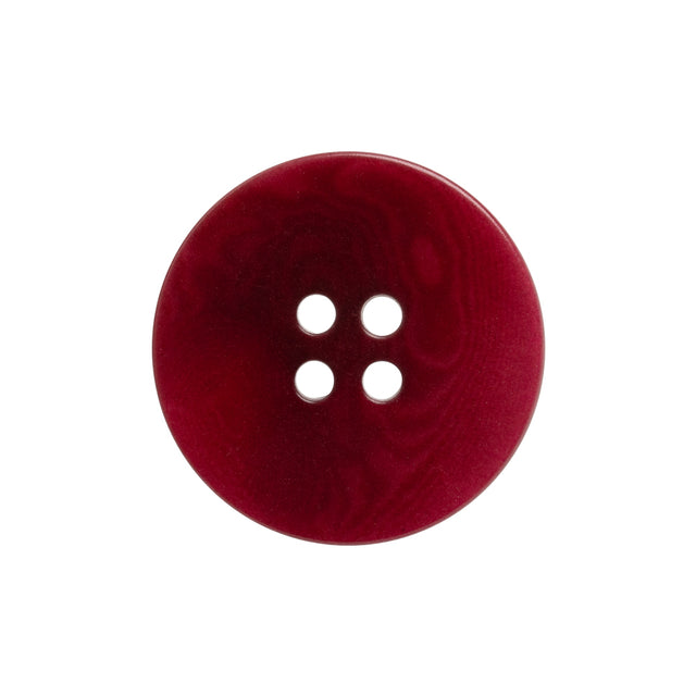 Wine Red Moire 4-Hole Plastic Button - 38L/24mm