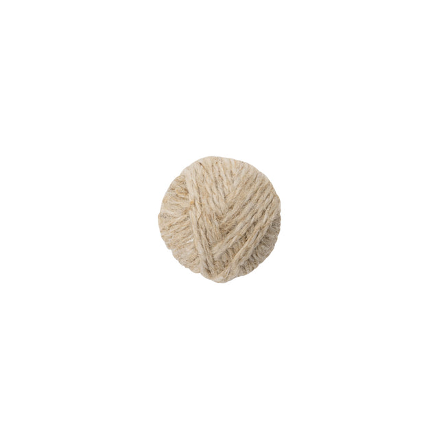 Natural Thread Covered Shank Back Button - 18L/11.5mm
