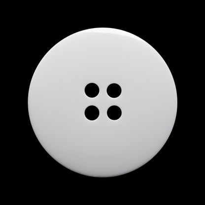 Pale Gray Raised Center Plastic 4-Hole Button - 44L/28mm Detail