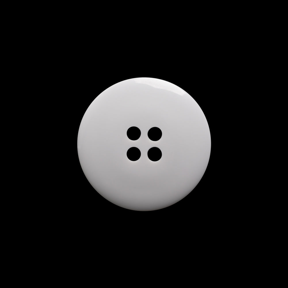 Pale Gray Raised Center and Rim Plastic 4-Hole Button - 32L/20mm Detail