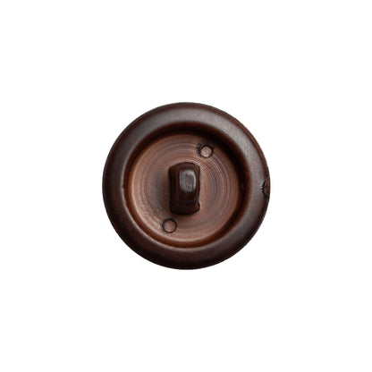 Half Dome Plastic Shank Back Button - Bordeaux Coat of Arms Embossed - 30L/19mm Detail