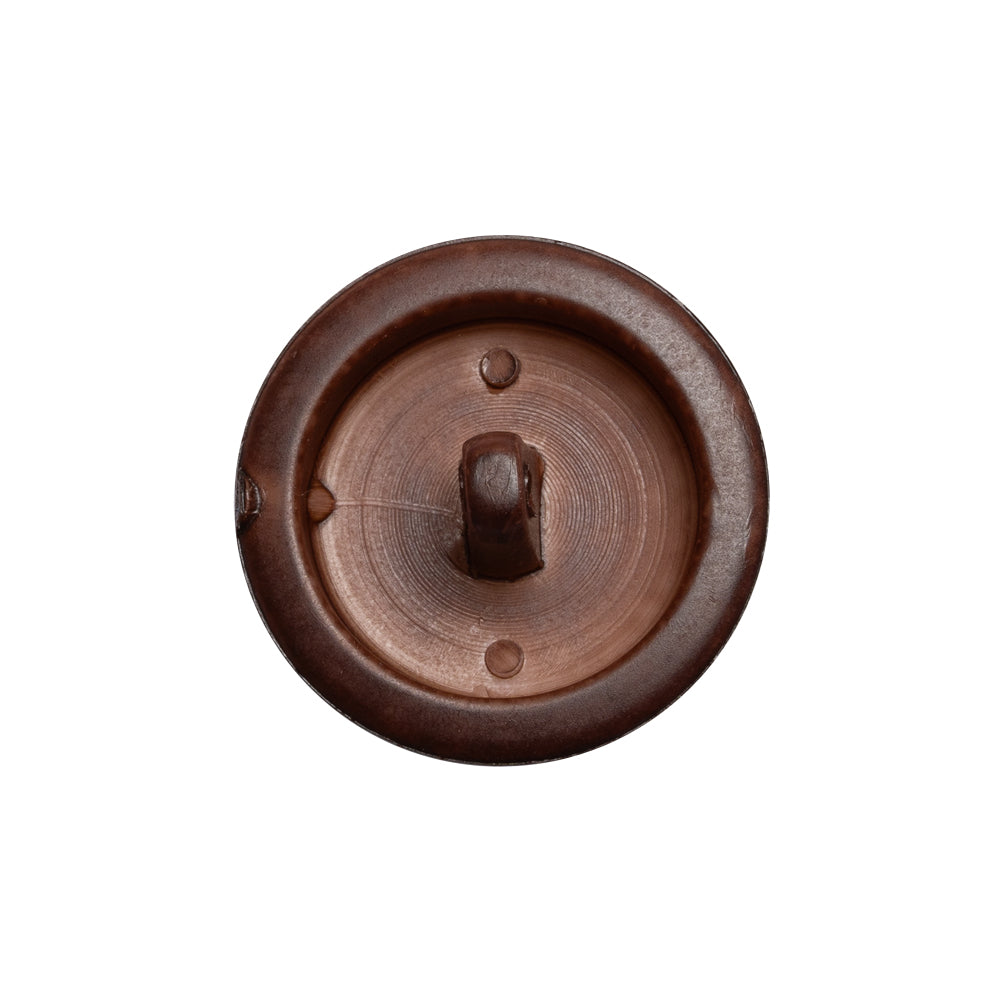 Half Dome Plastic Shank Back Button - Bordeaux Coat of Arms Embossed - 36L/23mm Detail