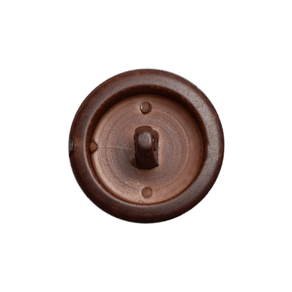 Half Dome Plastic Shank Back Button - Bordeaux Coat of Arms Embossed - 36L/23mm Detail