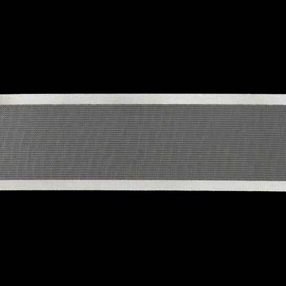 Sheer Ribbon with Double Faced Satin Edges - 1.375" - Ivory