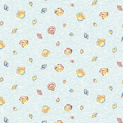 Liberty Art Fabrics Sky Seashells Lasenby Quilting Cotton