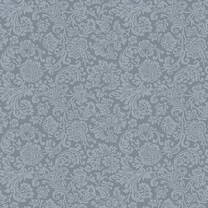 Liberty Art Fabrics Gray Rococo Swirl Lasenby Quilting Cotton
