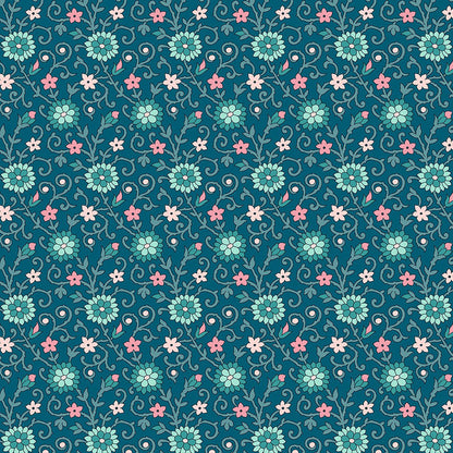 Liberty Art Fabrics Green Manor Park Lasenby Quilting Cotton