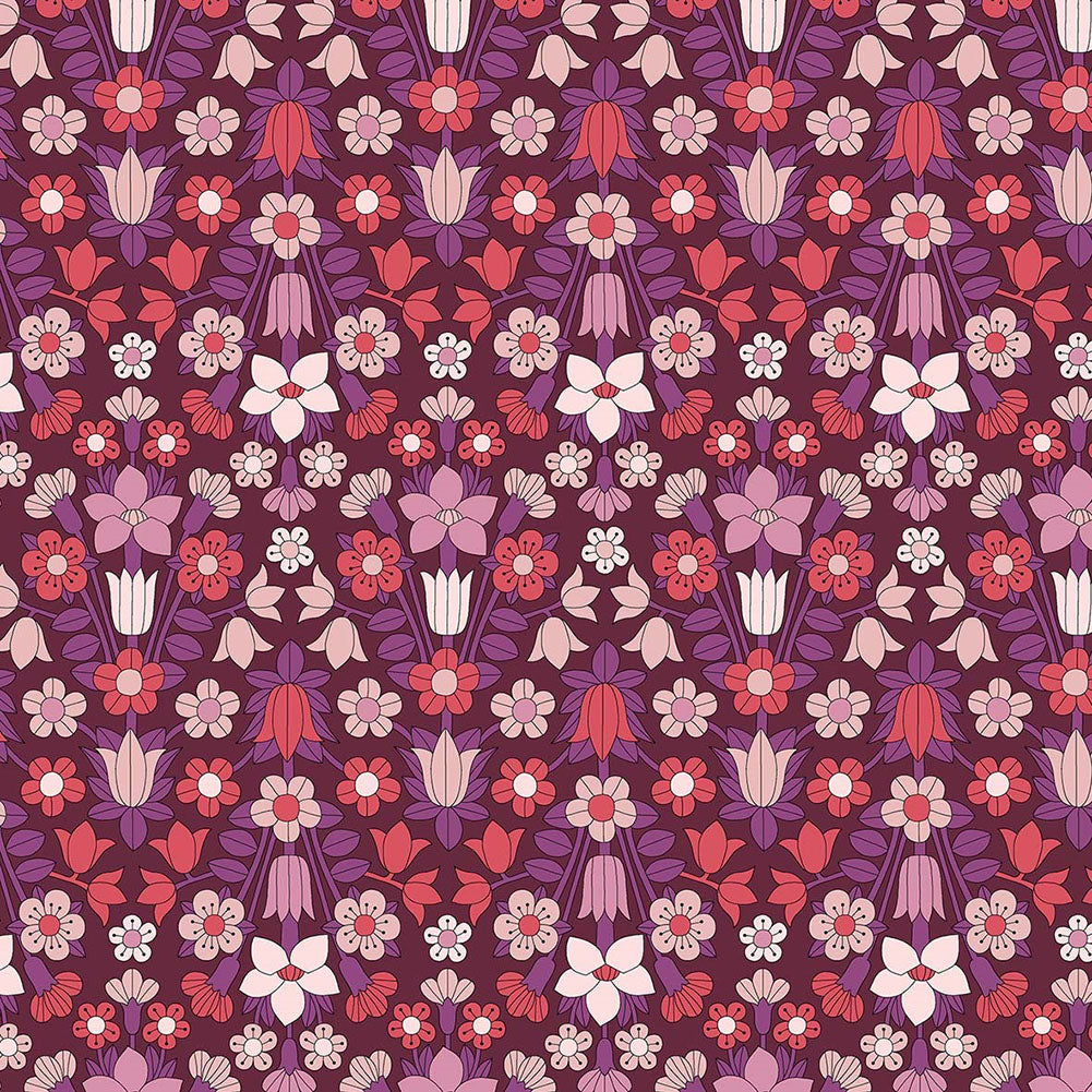 Liberty Art Fabrics Berry Hampstead Meadow Lasenby Quilting Cotton