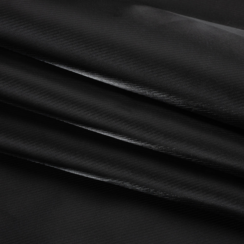 Luminous Polyester Mikado - Black - Verena Collection